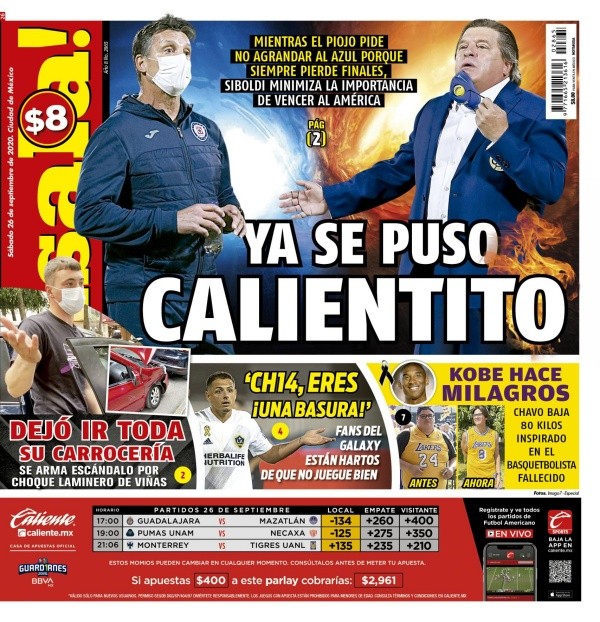 Portada ¡Pásala! 26 de septiembre Portada ¡Pásala! 26 de septiembre