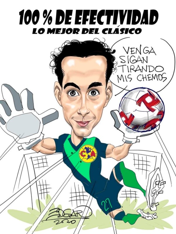 El Cartón de Édgar Martiarena sobre Óscar Jiménez para Águilas Monumental El Cartón de Édgar Martiarena sobre Óscar Jiménez para Águilas Monumental