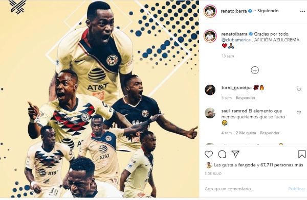 Renato Ibarra ex Club América Renato Ibarra ex Club América