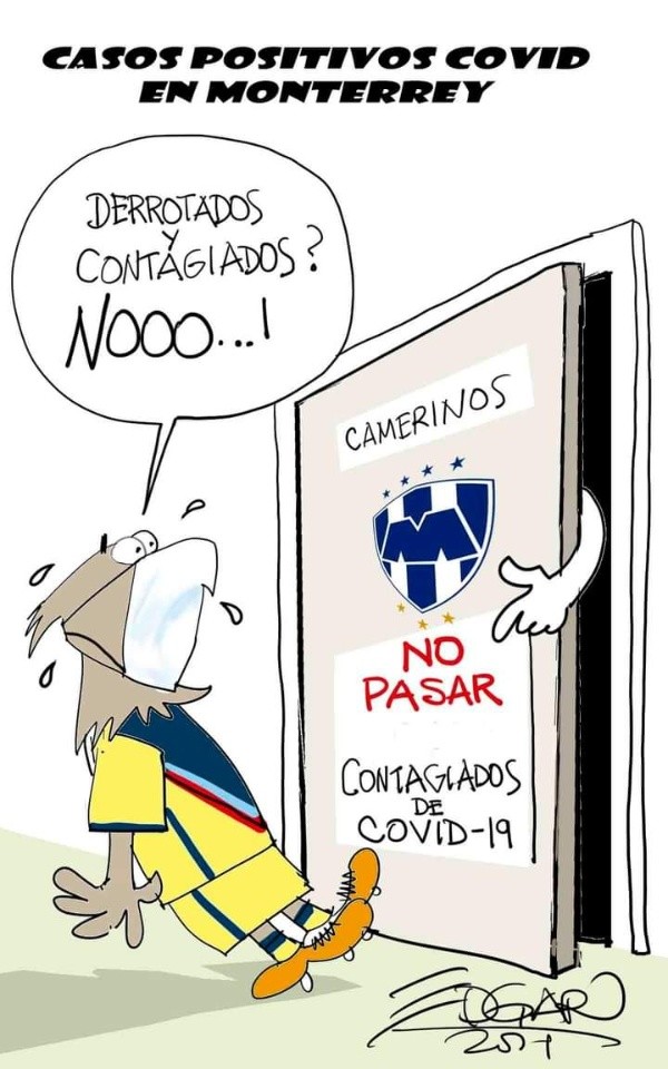 América El Cartón de Édgar coronavirus Monterrey América El Cartón de Édgar coronavirus Monterrey